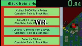 Black Bear Beesmas Quest Speedrun Any [upl. by Nena978]