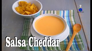 Como hacer Salsa Cheddar  Receta Original  Salsa de Queso Cheddar para Nachos [upl. by Yllib684]