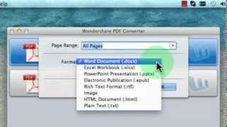 How to convert PDF files to Word documents on Mac PDF to Word Converter [upl. by Kiersten412]