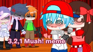 321 Muah meme BF x GF  FnF  Short video ViaChan24 [upl. by Kilah]