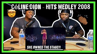 Céline Dion  Hits Medley Live in Boston 2008 Brothers Reaction [upl. by Ellimahs]