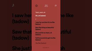 Masego  Tadow Lyrics instareels tadow lyrics [upl. by Colville317]