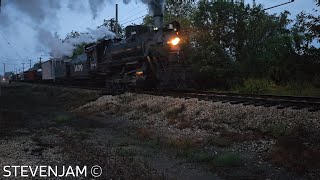 Frisco 1630 Steam Freight Train  Showcase Weekend 2023  Illinois Railway Museum [upl. by Picco]