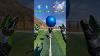 FANTASTIC ASMR CATCHING THE BALLS WITH GOALKEEPER GLOVES 🧤 🔵🏀🥎shorts viral challenge [upl. by Alikam160]