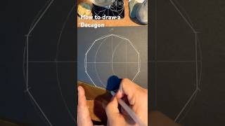 How to draw a Decagon Ten sided Polygon Fast [upl. by Amsab]