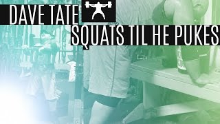 Dave Tate Squats Until He Pukes Part 2  eliteftscom [upl. by Arais241]