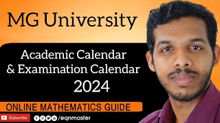 Academic Calendar and Examination calendar MG University 20242025 [upl. by Ytirehc]