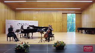 Trío clarinete violonchelo e piano Esteban Valverde Ana Torres Cristina García CSM de Vigo [upl. by Marchal]