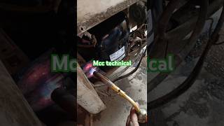 How to joint defreeze compressor pipe and copper pipe defreeze me copper pipe ko kaise joint kare [upl. by Notlrahc]