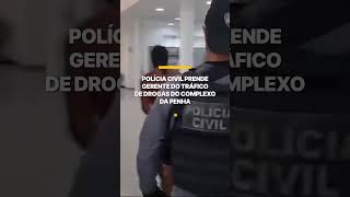 DRFC prende gerente do tráfico de drogas do Complexo da Penha em bar [upl. by Gilson498]