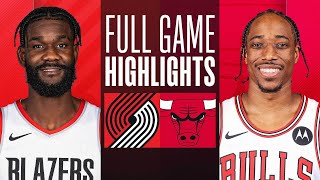 TRAIL BLAZERS at BULLS  FULL GAME HIGHLIGHTS  March 18 2024 [upl. by Enrahs355]