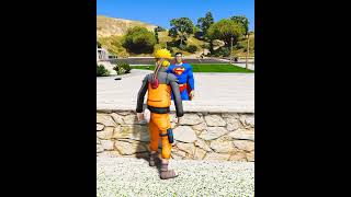 Superman vs Goku vs Saitama vs SpiderMan PUNCH CHALLENGE in GTA 5 😱 shorts [upl. by Leanna611]