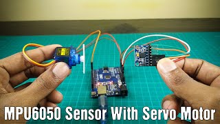 Controlling servo motor with accelerometer  MPU6050 with servo [upl. by Arron]