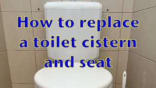 How to replace a toilet cistern and seat [upl. by Eitsyrk]