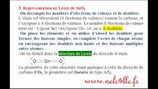 Exercice corrigé et vidéo sur la structure électronique et de Lewis de létainmp4 [upl. by Netsryk]