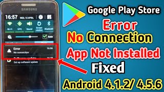 How To Fix Google Play Store Error No Connection App Not installed Fixed Android 42amp43 New2023 [upl. by Adnot414]