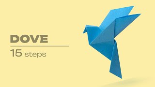 Origami Dove How to Make an Easy Origami Dove  DIY Paper Dove Folding Step by Step [upl. by Lek]