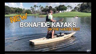 NEW Bonafide Kayak ON THE WATER STABILITY amp PERFORMANCE TEST [upl. by Aihceyt]