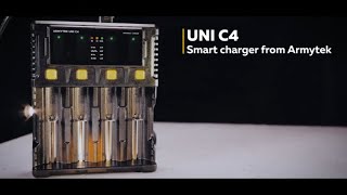 Uni C4  Review of smart Armytek charger with 4 channels [upl. by Artied716]