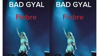 BAD GYAL  FIEBRE Concierto Barcelona [upl. by Romie147]