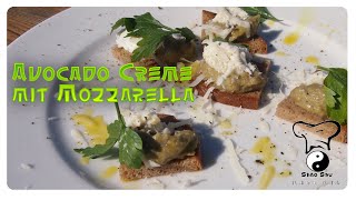 ☯ Avocadocreme mit Mozzarella  Rezept [upl. by Gabbi]