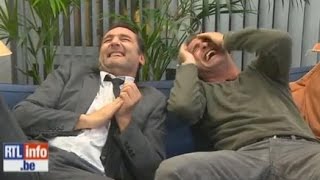 ÉNORME FOU RIRE DE JEAN DUJARDIN ET GILLES LELLOUCHE HD [upl. by Aronle854]