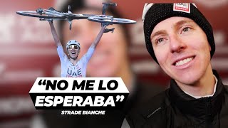 quotEstoy tomando notasquot sobre Vingegaard Evenepoel Roglic Pogacar después de la Strade Bianche [upl. by Dleifyar624]