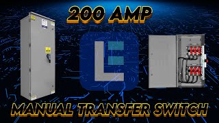 Manual Non Fused Transfer Switch  200A 600V Rated 3 Phase NEMA 3R [upl. by Barnett]