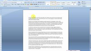 How to add straight lines to paragraphs  Word 2007 [upl. by Solorac]