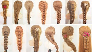 22 EASY BRAIDED PONYTAIL HAIRSTYLE  MESSY PONYTAIL  LONG AND MEDIUM HAIR PPONYTAIL hairstyle [upl. by Anidnamra]