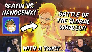 SEATIN VS NANOGENIX  CLASH OF THE GLOBAL WHALE GODS PVP MATCHES  Seven Deadly Sins Grand Cross [upl. by Adel234]