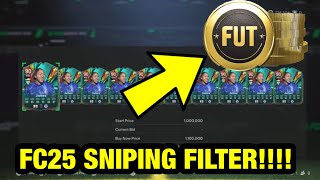 BEST UNLIMITED COIN GLITCH IN FC 25 ULTIMATE TEAM  FC 25 SNIPING FILTER [upl. by Beal]