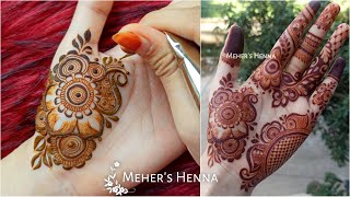 Latest Intricate Henna Design  mehndibyhayat s new mehndi design recreation  Mehers Henna [upl. by Crissy370]