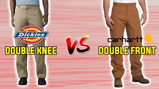 Dickies Double Knee VS Carhartt Double Front In 15 Seconds 🤯 [upl. by Trudnak581]