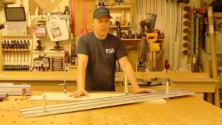 DIY track saw Cross cut on DIY MFT Table [upl. by Ellinger]