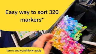 🎨 Unboxing and Organizing 320 Ohuhu Markers  My Exciting Journey into Marker Art 🖌️ [upl. by Wynne]