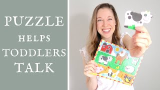 How PUZZLES help toddlers TALK  Tips from a Speech Therapist [upl. by Allicserp]