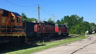 Indiana amp Ohio Railway Melvin Rock Train IORY Blanchester Ohio Midland Sub Truck Runs The Crossing [upl. by Lamaj]