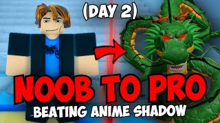 Going from Noob to Pro as F2P in Anime Shadow Day 2 [upl. by Zhang397]