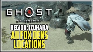 Ghost of Tsushima Izuhara All Fox Dens Locations All Inari Shrines [upl. by Nwahsal]