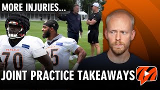 Bengals Suffer Multiple Injuries in Joint Practice With Bears  Training Camp Takeaways [upl. by Newol]