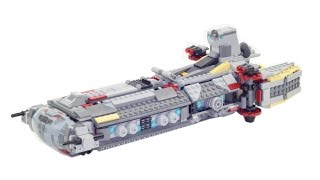 Super smooth Lego® build Rebel Combat Frigate 75158 review in stop motion [upl. by Jonati]