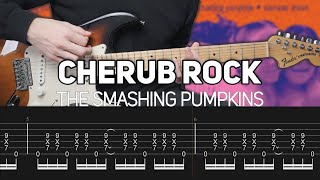 The Smashing Pumpkins  Cherub Rock Guitar lesson with TAB [upl. by Colfin]