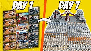 BUILDING a LEGO CLONE ARMY in 7 DAYS [upl. by Maryjane]