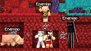 Minecraft NADIE ESCAPA DEL NETHER SIN MORIR 🔥😱 RETO 99 IMPOSIBLE  INVICTOR y ACENIX [upl. by Alidis]