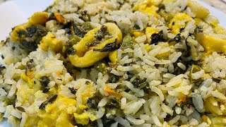 Ackee and callaloo seasoned rice [upl. by Enifesoj]