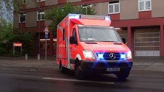 Einsatz neben der Wache  2x RTW Berliner Feuerwehr FW Wittenau [upl. by Arahat]