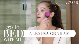 Victorias Secret Angel Alexina Grahams Nighttime Skincare Routine  Go To Bed With Me [upl. by Robertson]