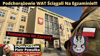 Podchorążowie WAT z Zarzutami Popełnienia Przestępstwa Bo Ściągali Na Egzaminie [upl. by Lladnar]