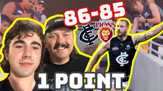 Carlton Win A Thriller  Brisbane vs Carlton Game Day Vlog [upl. by Candyce]